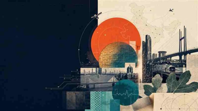 Technology and modern India editorial collage for Figbats