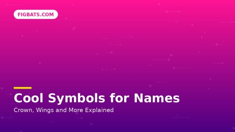 Cool Symbols for Names: ꧁༺ Crown, Wings and More Explained — Figbats